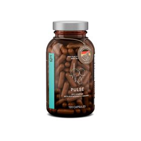 Premium Blood Pressure Support Supplement with Grape Seed Extract L Arginine Black Garlic Extract & Potassium 120 Capsules